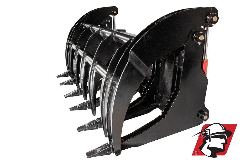 Skid Steer Root Rake Grapple Bucket 68" Wide for Case Machines