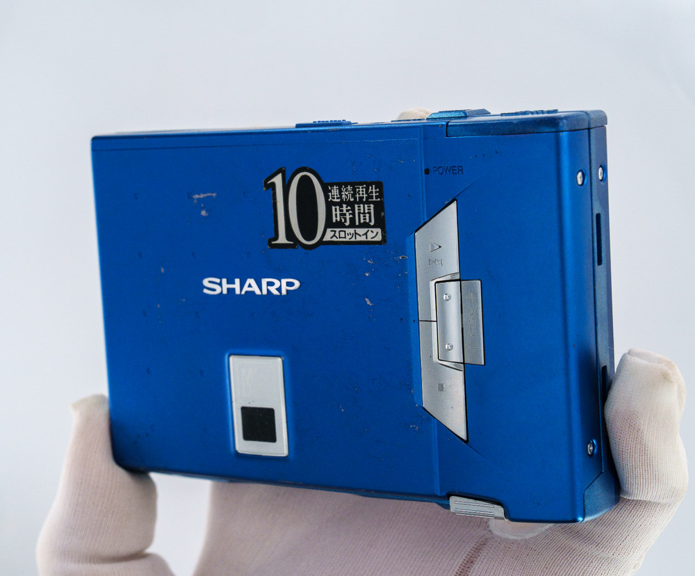 Sharp MD-SS70-A Blue MiniDisc MD Player - Tested [DEMO / PLAYS] [555]
