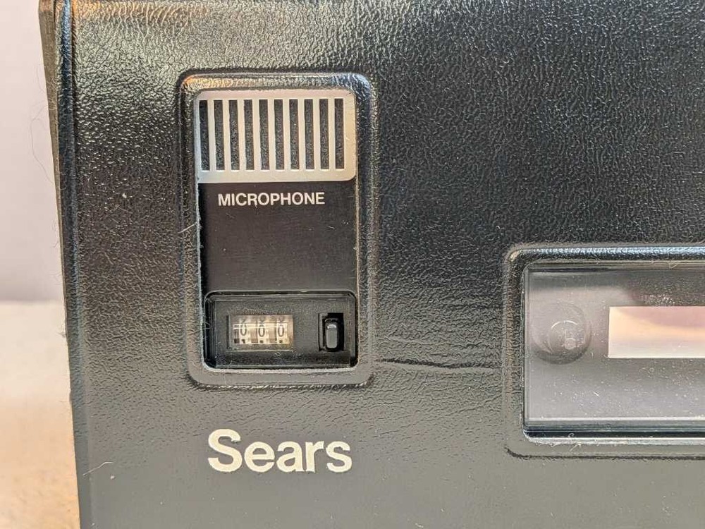 Sears Solid State Cassette Recorder Auto Stop - Portable w/ Case