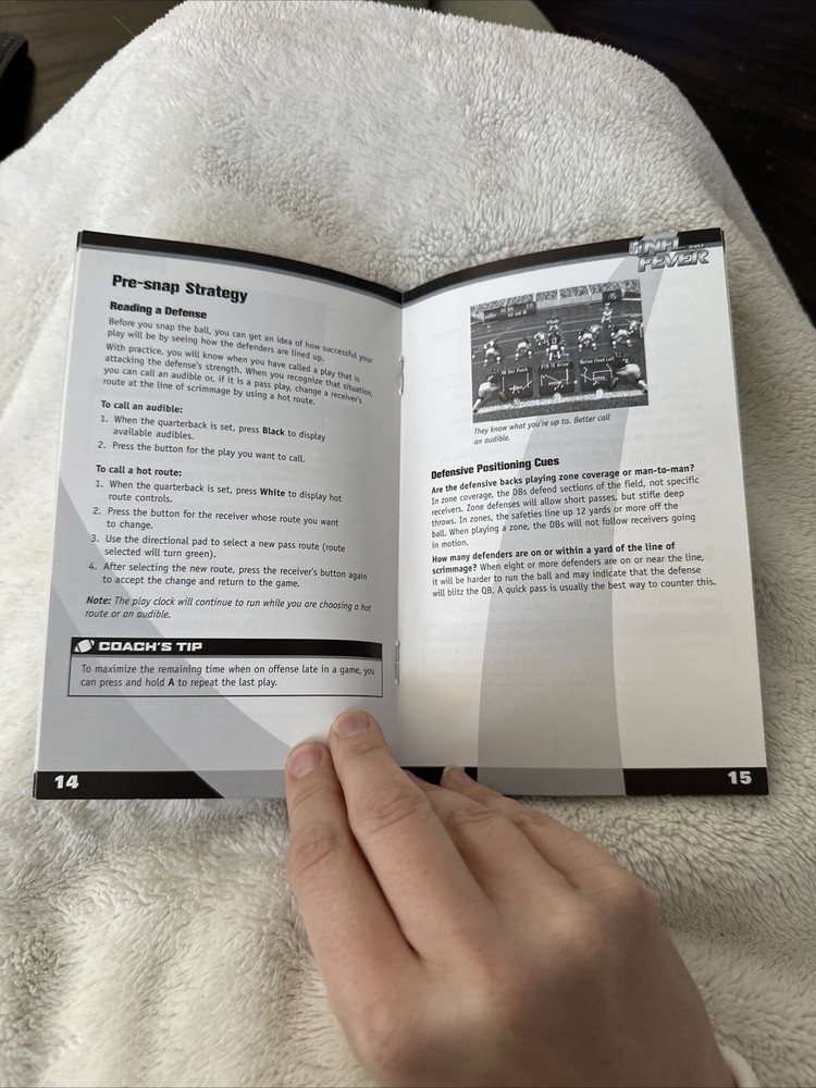 XBOX Manual Only NFL Fever 2002