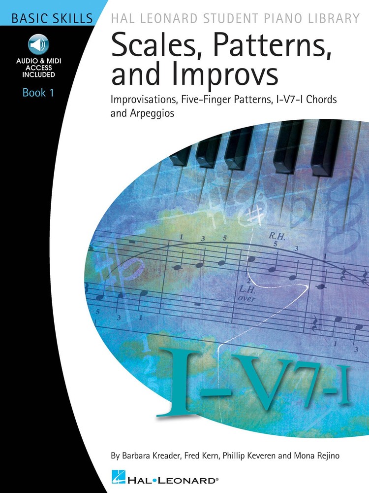 Scales Patterns & Improvs Book 1 Beginner Hal Leonard Student Piano Online Audio