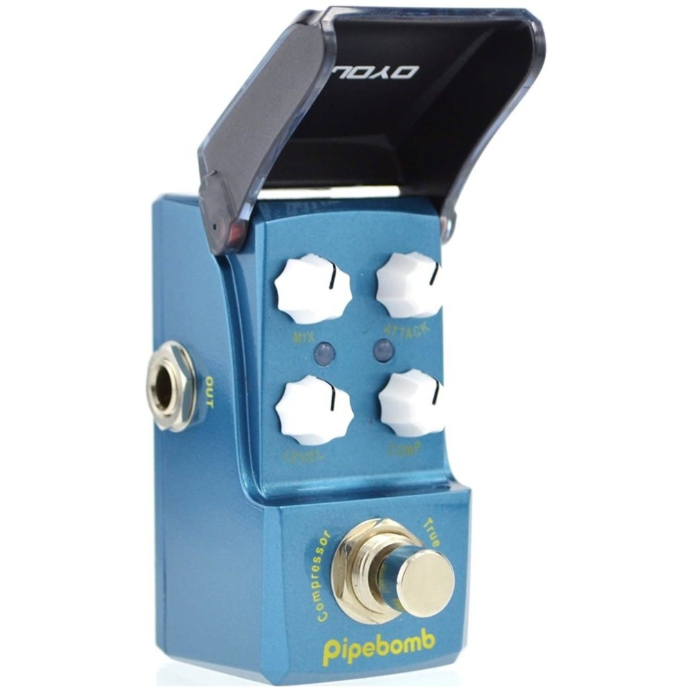 Joyo JF-312 Pipebomb Compressor True Bypass Mini Pedal w/ Patch Cables