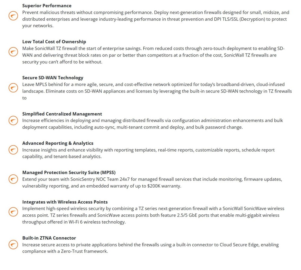 SonicWall TZ280 03SSC1824