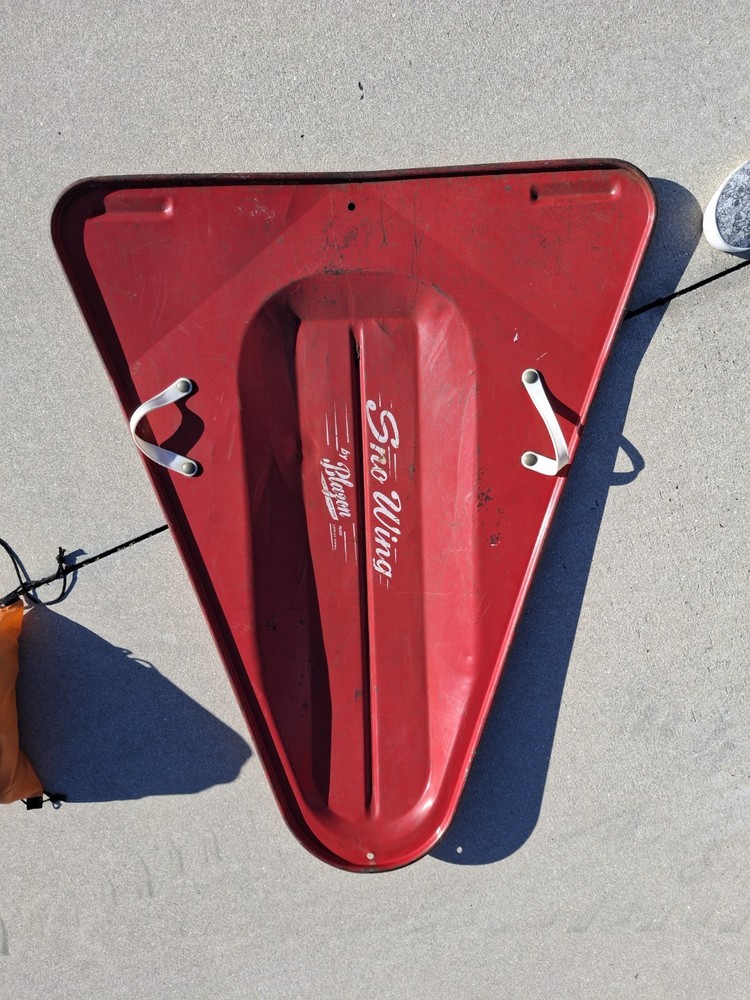 Blazon Sno Wing Vintage Snow Sled Red