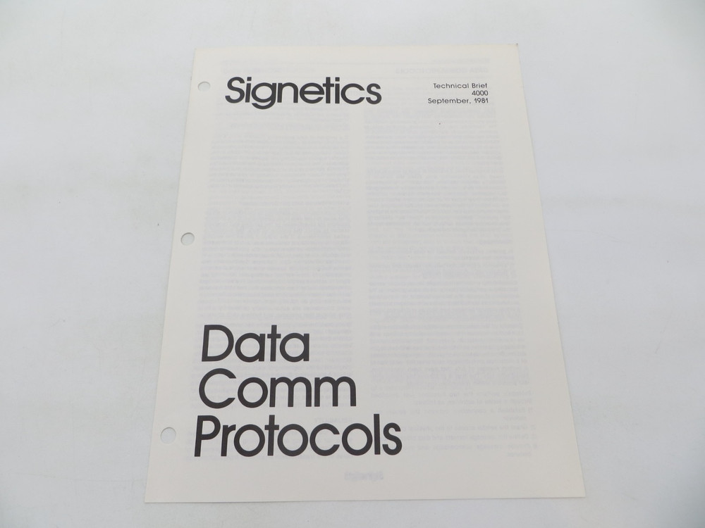 Signetics lot of 10 Application Notes Tech Data Sheets 1981 vintage technology