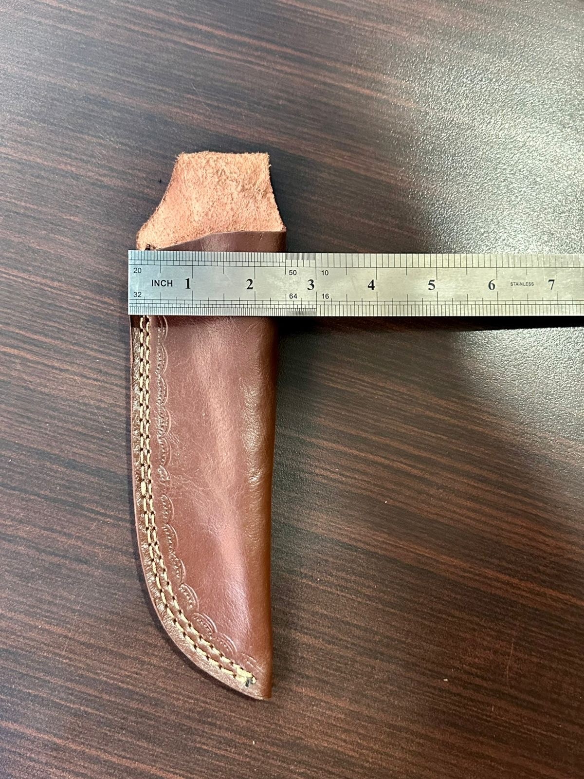 CUSTOM HANDMADE PURE COW LEATHER SHEATH FOR FIXED BLADE KNIFE 8" to 10" BLADE