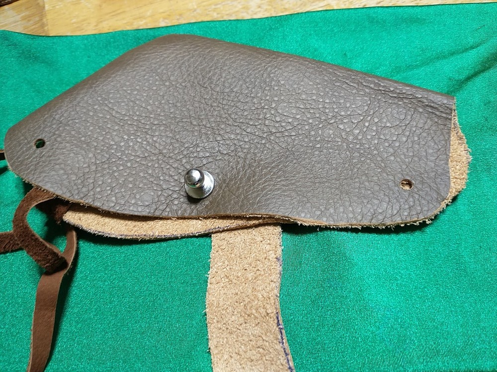 LEATHER LOCK COVER RH FLINTLOCK PERCUSSION MUZZLELOADER CUSTOM MADE BLACK POWDER