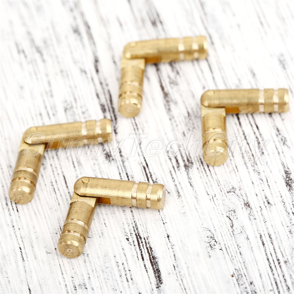 10x Retro Box Mini Case Hidden Hinges Invisible Concealed Barrel Drawer Hinges