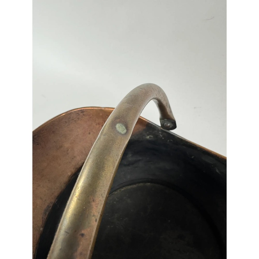 victorian copper helmet coal scuttle