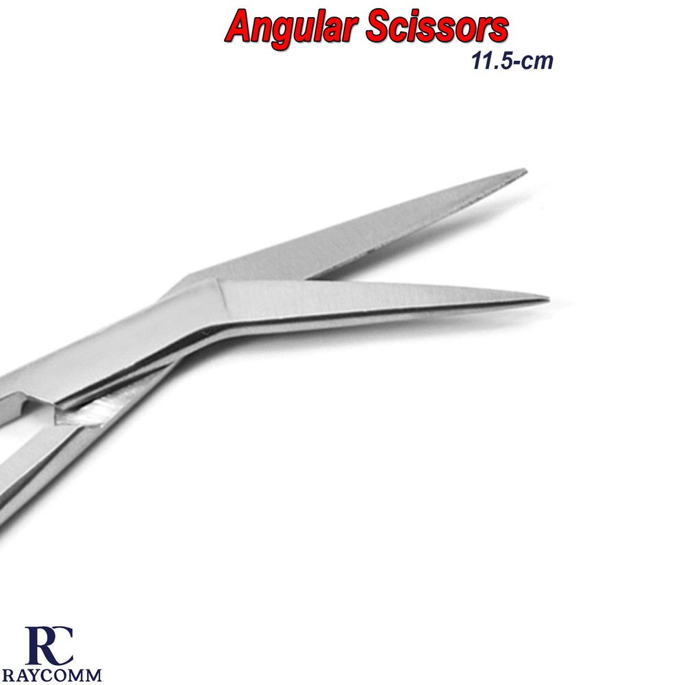 Surgical Iris Angular Scissors Suture Cutting Tissue Micro Oral Surgery Tools CE