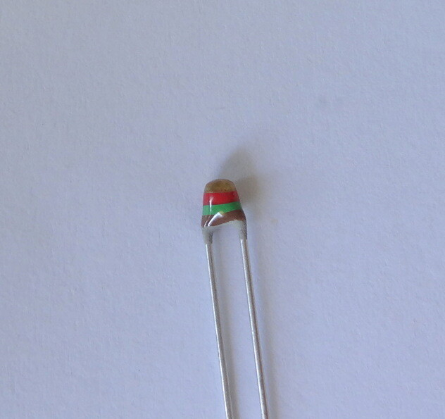 2 pcs NTC Thermistor 1.5K, Radial, PCB, by Vishay, P/N NTCLE100E3152JB0