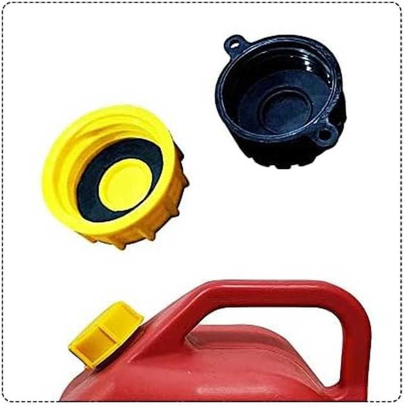 Gas Can Cap - Solid Base Gas Can Cap Replacement (1-Coarse and 1-Fine Thread) -