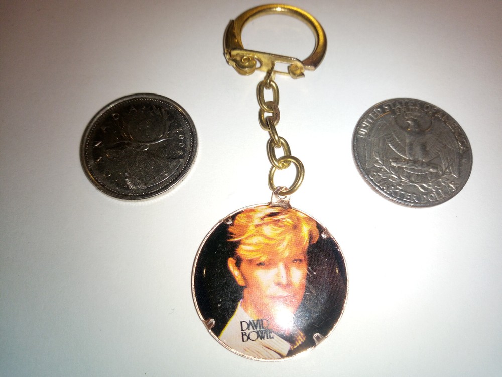 1980s David Bowie Keyring Keychain