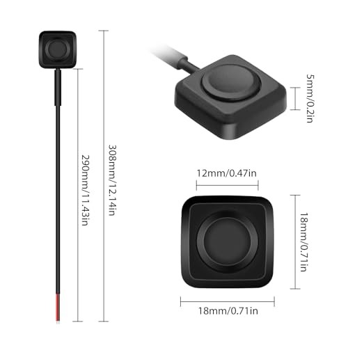 10Pcs Momentary Push Button Switch, Surface Mount ON/Off Mini 11.43in Wire