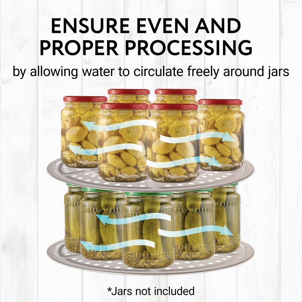 IMPRESA Stainless Steel Canning Rack - Stackable Design & 11,
