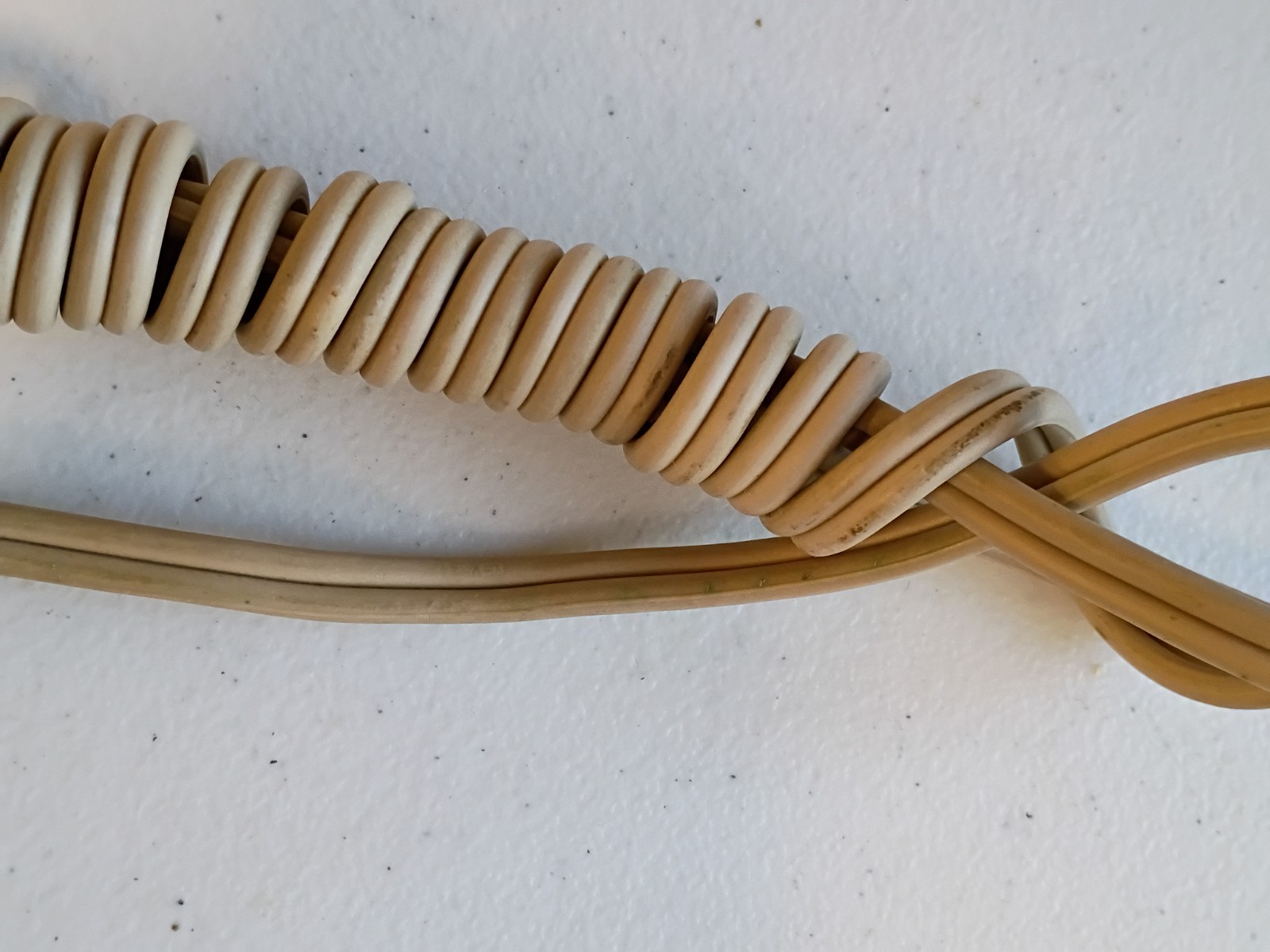 Original Power Cord & Clip From A 1960 General Electric Model C425A Clock Radio