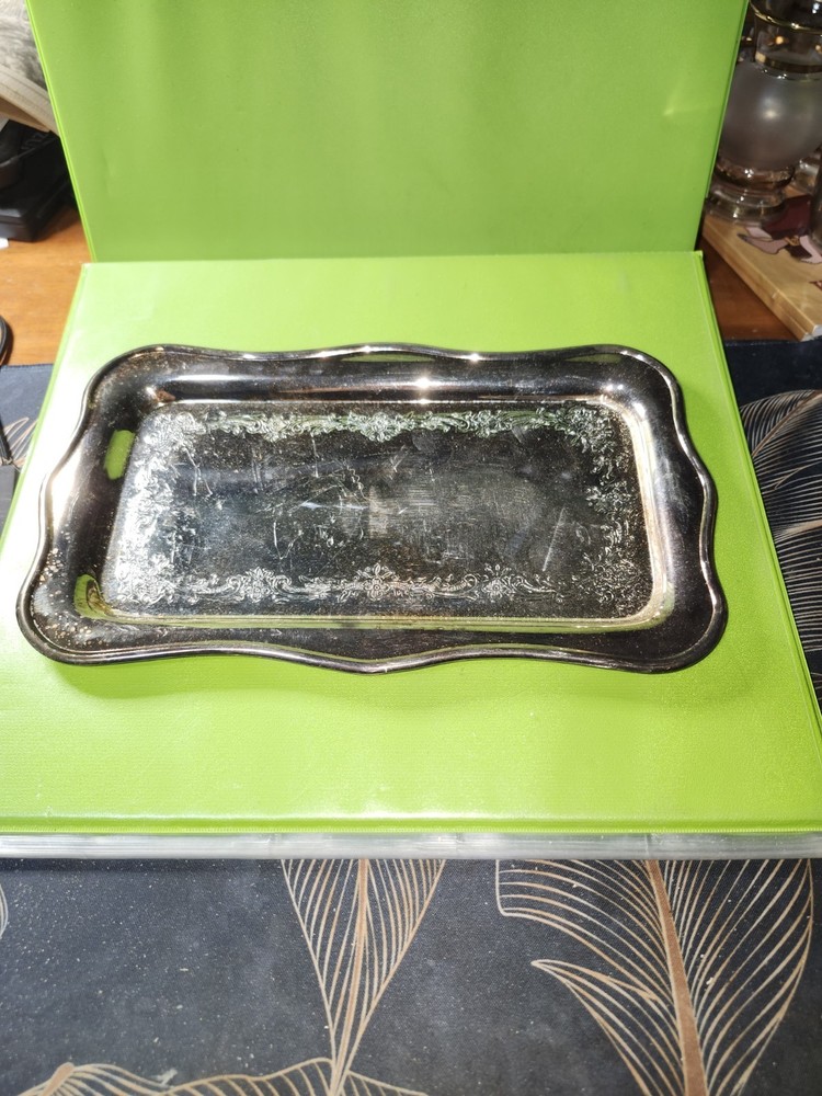 Vintage Sheridan Taunton Silversmiths Ltd  Silver Rectangular Tray