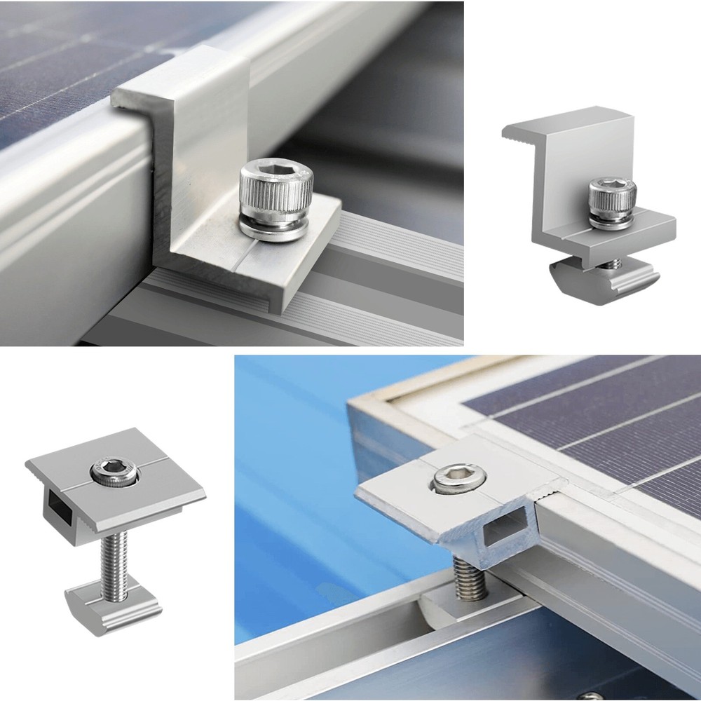 Roof Adjustable Solar Panel Mounting Brackets Kit System for 4PCS Solar Panels