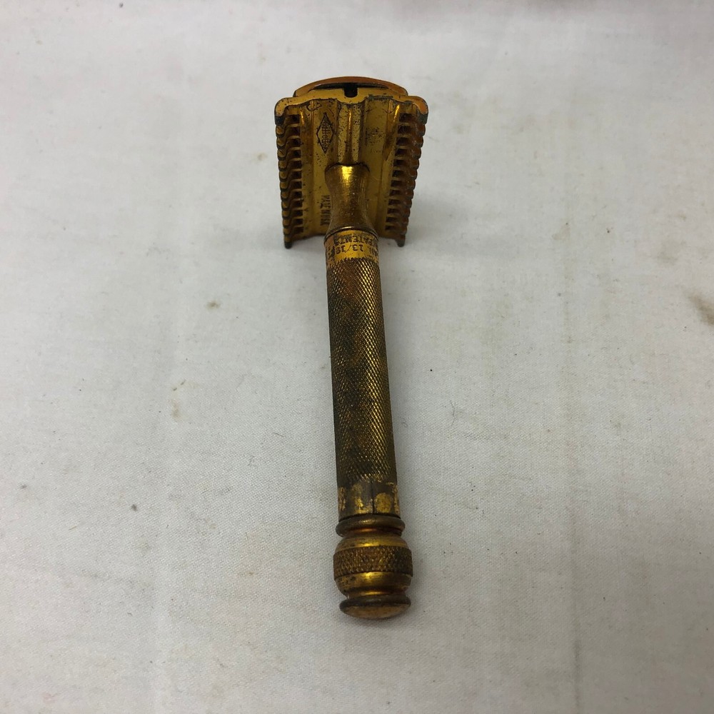 Vintage Gillette Gold Safety Razor