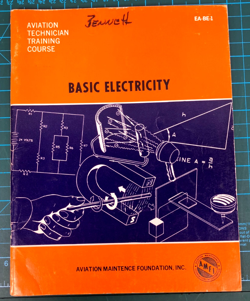 Aviation Technician Training Course Aircraft Basic Electric Manual 1974 English