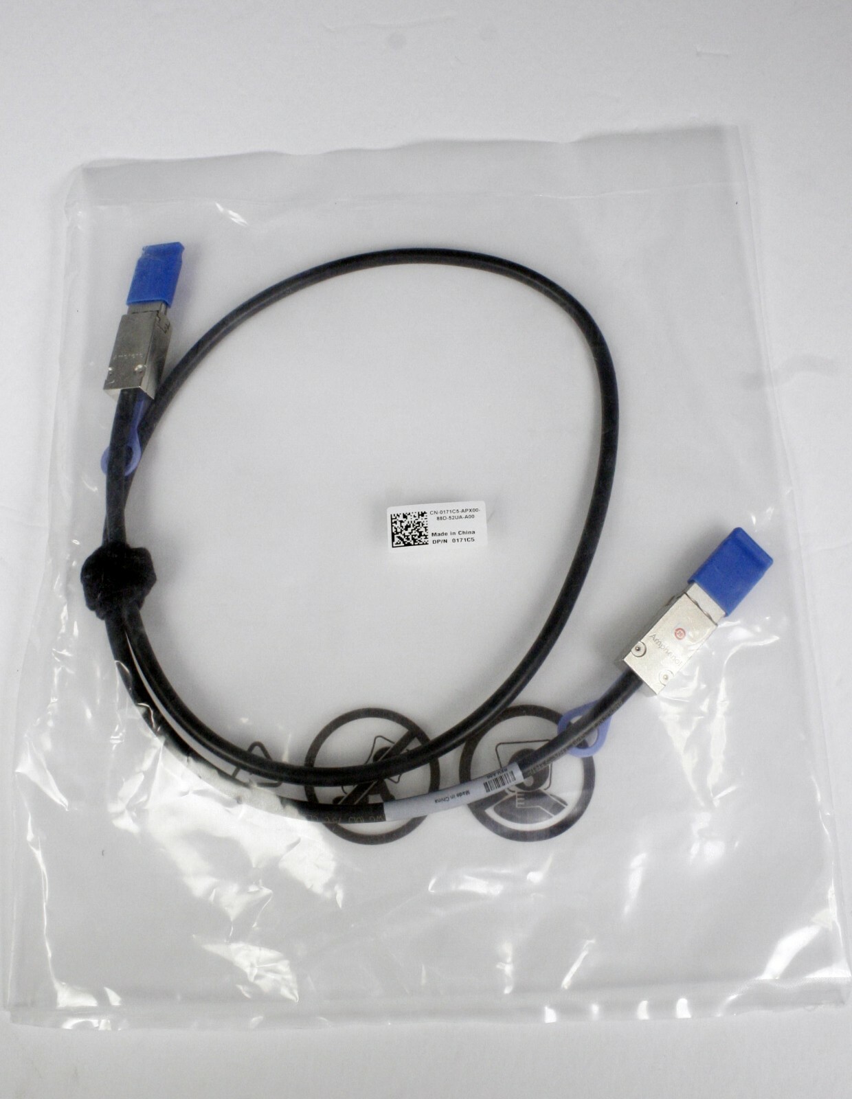 New Dell 1M 3.2Ft External Mini-SAS Cable SFF-8088 SAS SFF-8088 171C5