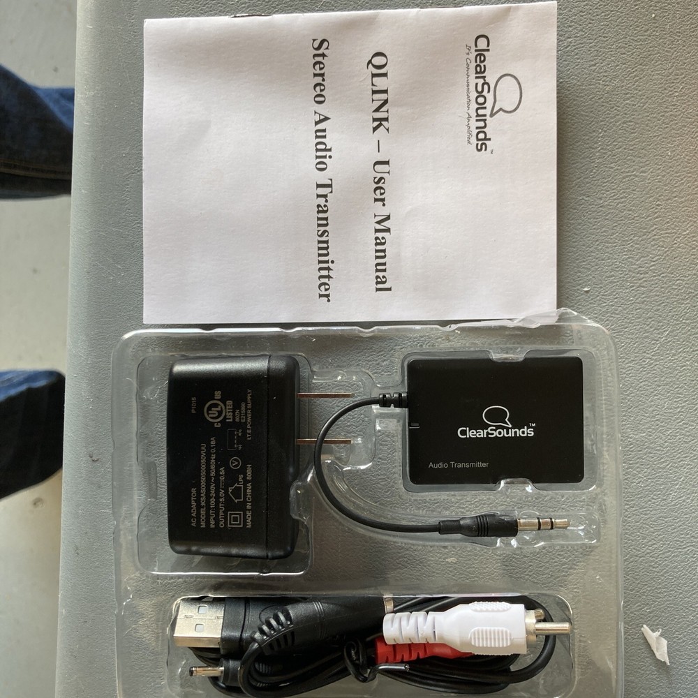 ClearSounds Audio Transmitter/Receiver QLink Bluetooth Transmitter