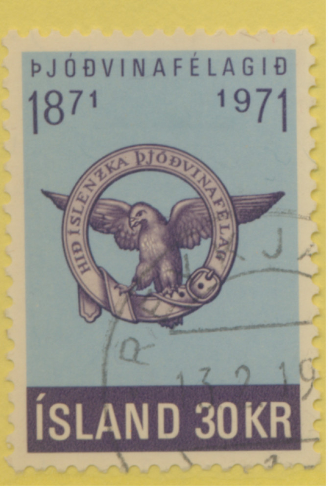Iceland Stamp Scott #433, Used