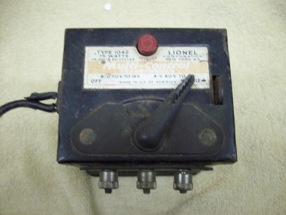 Lionel Type 1042 Multi Control Transformer 75 Watts Train Control