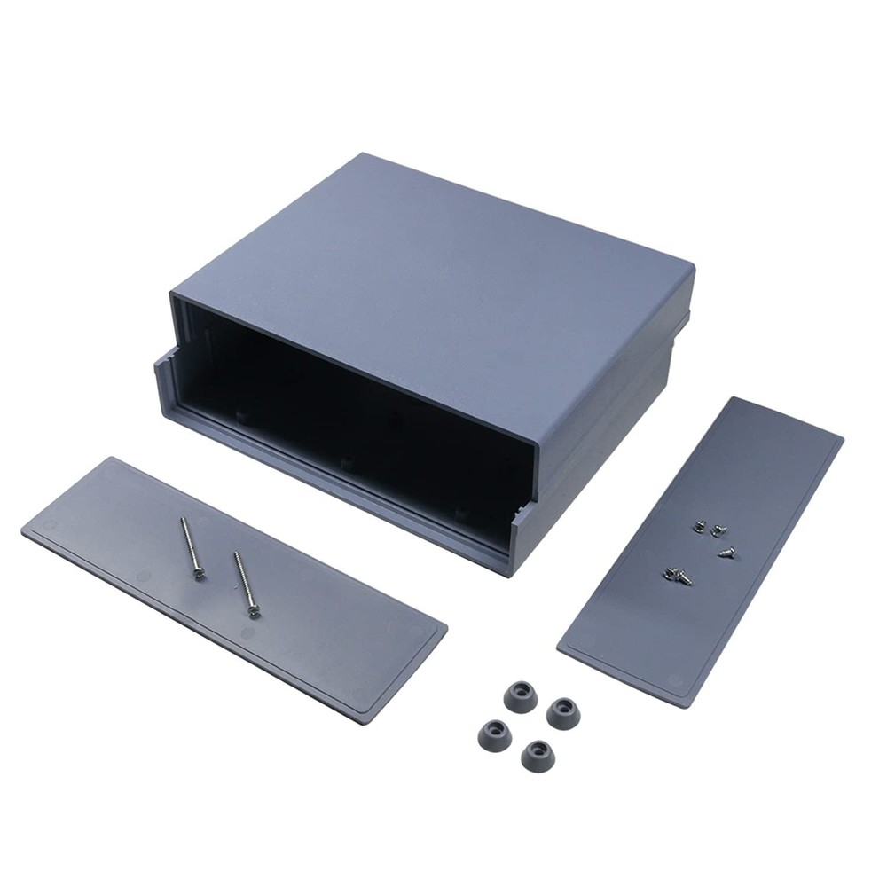 Heyiarbeit ABS Dustproof Electronic Junction Box Gray Plastic Enclosure Proje...