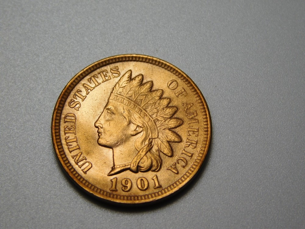 US COIN 1901 INDIAN HEAD PENNY CENT