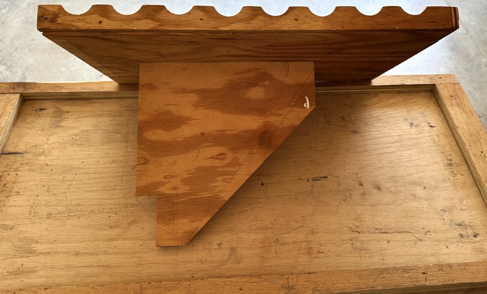 WORK BENCH SUITABLE FOR A SMALL LATHE OR A SEWING MACHINE WITH TOOL HOLDER