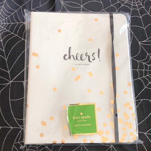 New Kate Spade Confetti Party Planning Book notebook