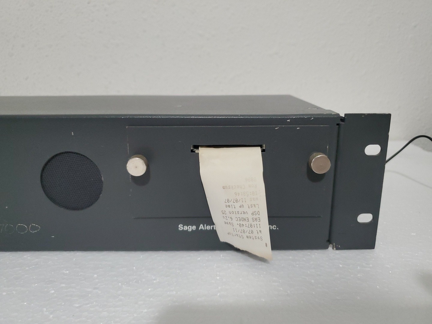 SAGE ALERTING SYSTEMS EAS ENDEC 1822 Alert System Encoder/Decoder AS IS *READ*