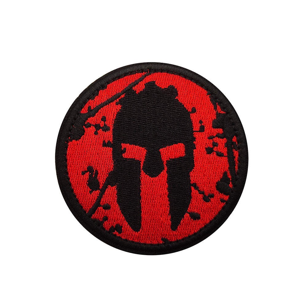 Gladiator Spartan Mask Embroidered Hook and Loop Tactical Morale Patch FREE USA