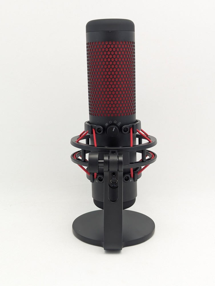 HyperX QuadCast USB Condenser Microphone Black/Red (4P5P6AA) for PC/PS4/PS5