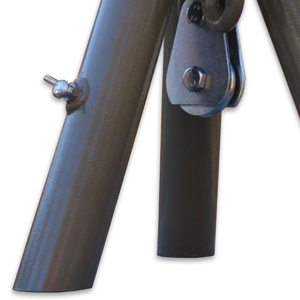 Tripod Header with Pulley for Deer Feeder System Attachment (Feeder Excluded)