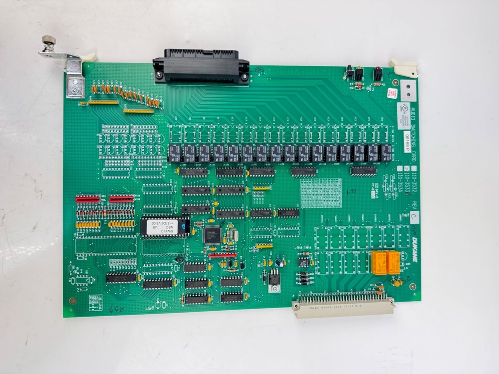 Dukane StarCall Intercom System Audio Switching Card 110-3533B w/ Cable 200-1186