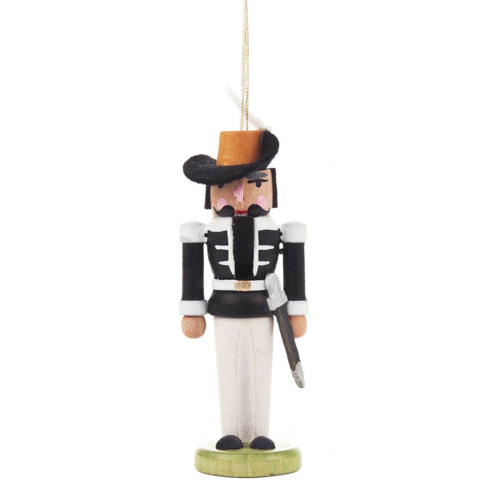 Nutcracker German Ornament Black
