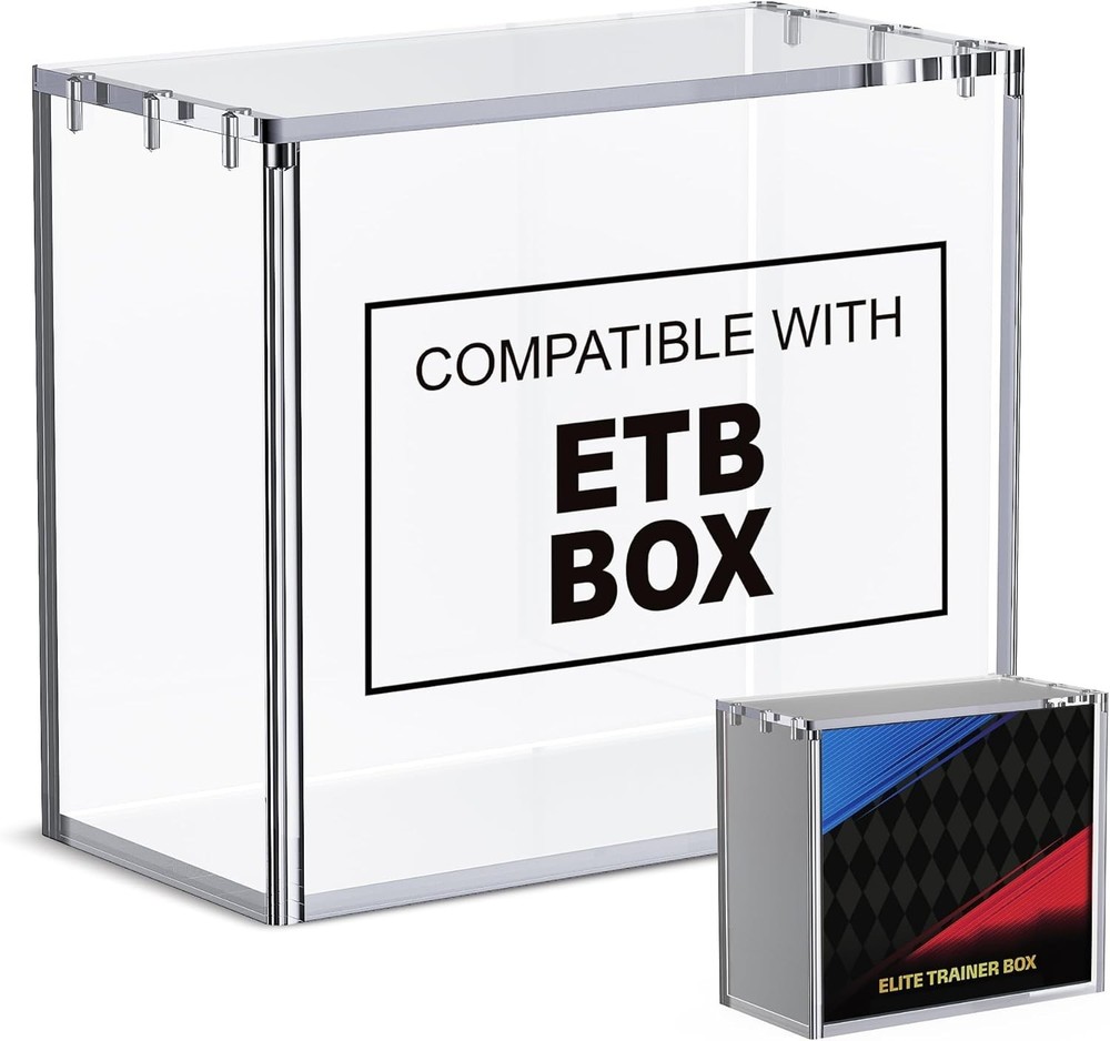POKEMON ETB DISPLAY MAGNETIC CASE PROTECTOR ELITE TRAINER BOX 8+5 MM Thick