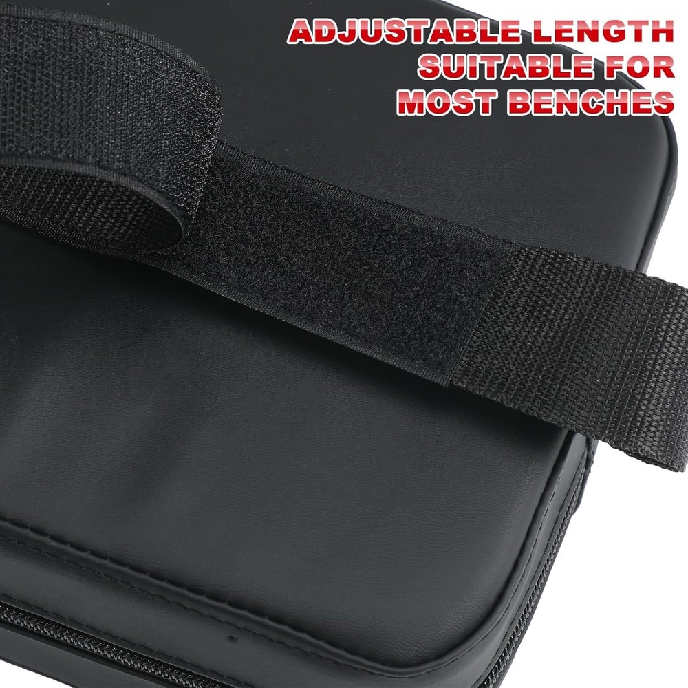 Compact PVC Leather Bench Press Pad - Enhanced Stability for Strength Training