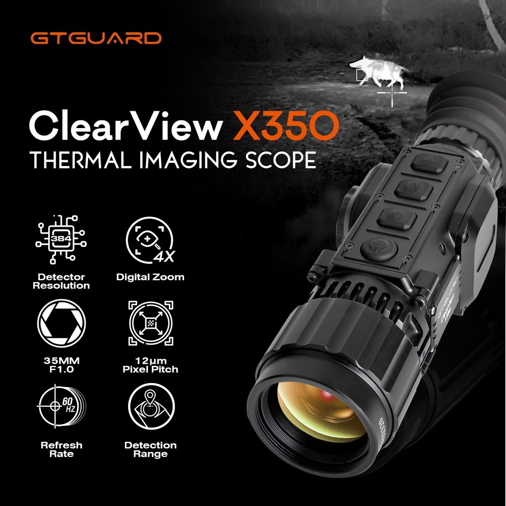 384x288 Thermal Monocular Night Vision Scope 35mm Multi-Function Thermal Scope
