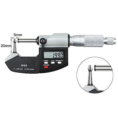 Tube Ball Spherical Anvil Digital Electronic Micrometer Reloading Micrometer