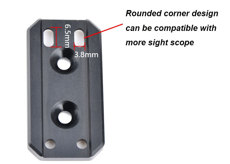 WADSN Tactical Offset Optic Mount Offset Red Dot Sight Mount For RMR T1 T2 SRO
