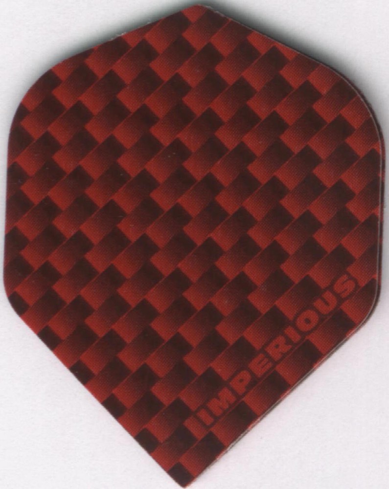 RED IMPERIOUS Dart Flights: 3 per set