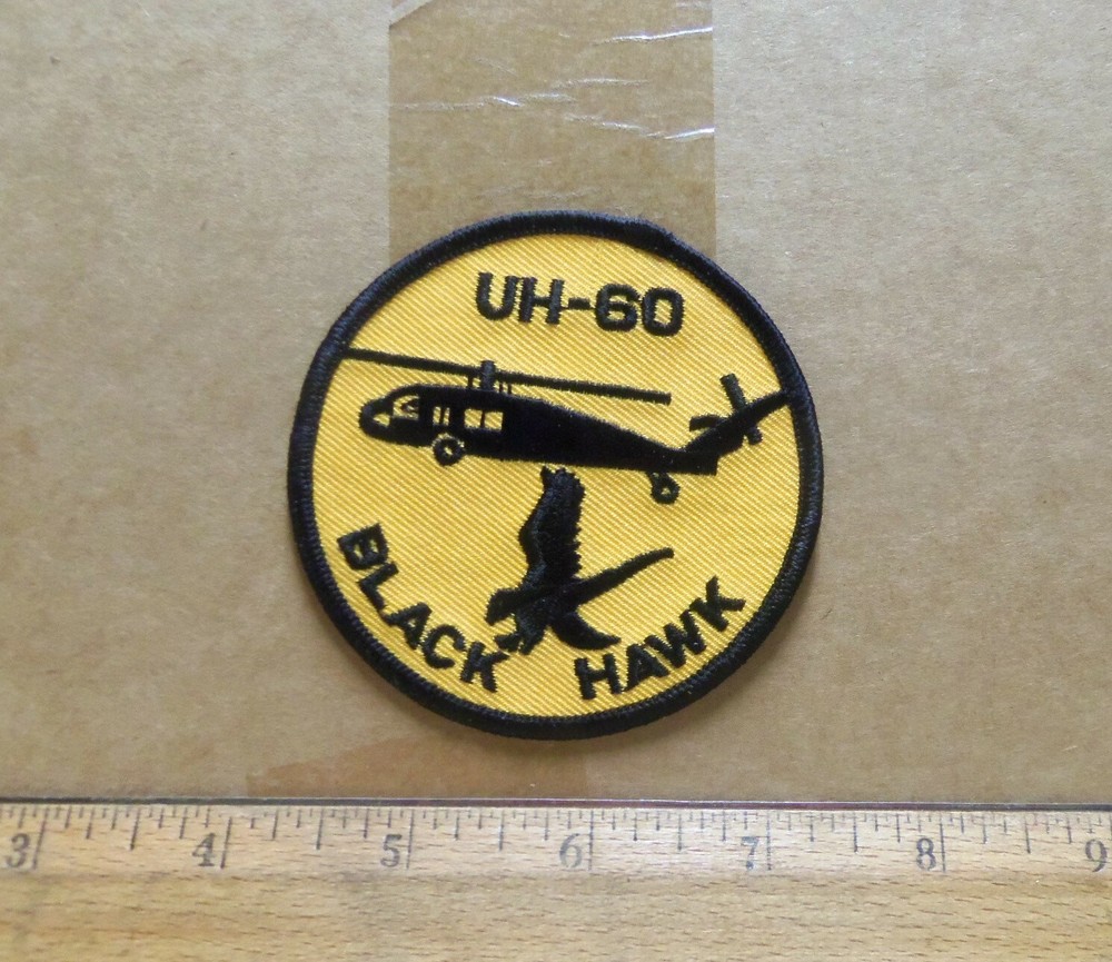 UH-60 Black Hawk Helicopter Embroidered Patch