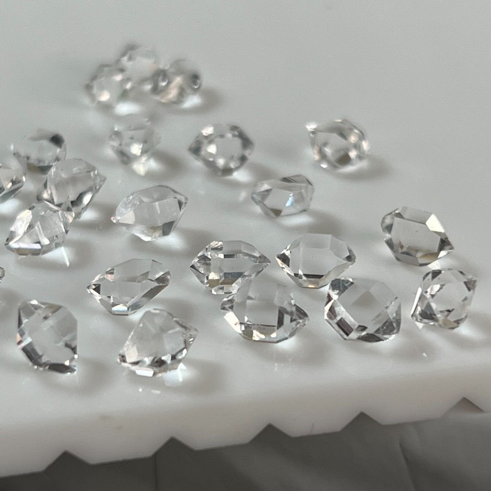 24 Pcs Herkimer diamond crystals 6 to 7mm