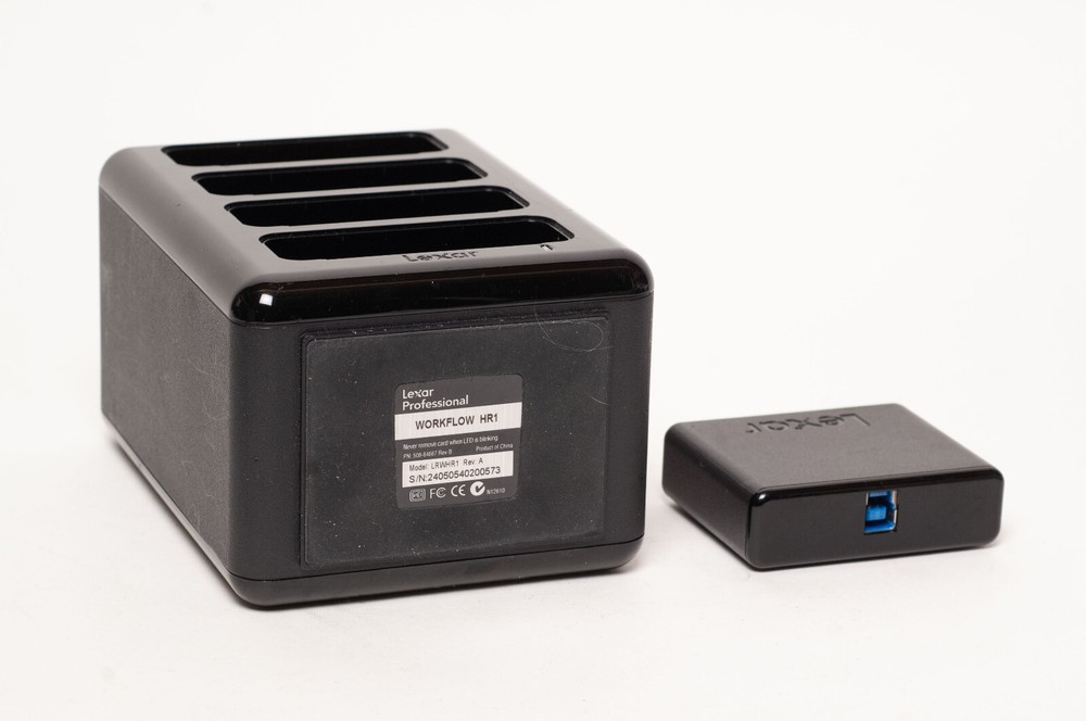Exc Lexar Prof Workflow HR1 Hub USB 3.0 with CFR1 compact flash reader tested