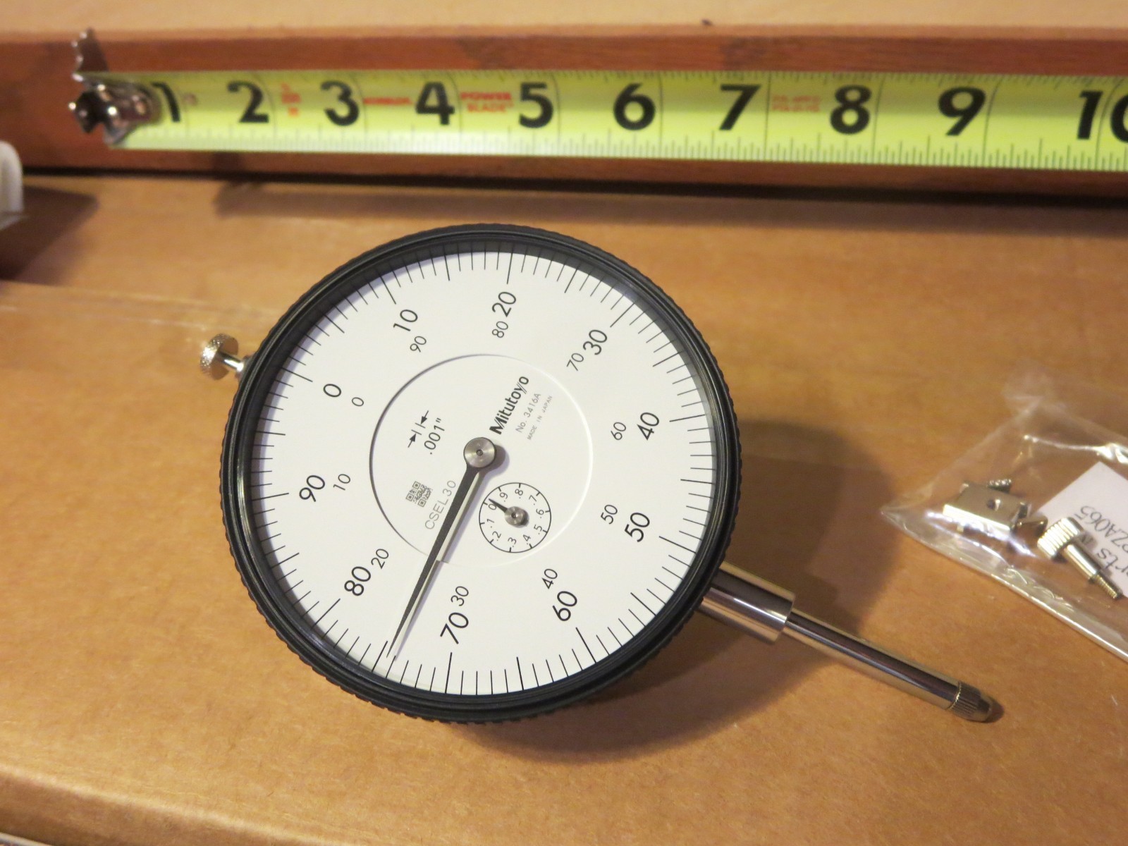 MITUTOYO # 3416A Dial Indicator .001 New w/factory packaging