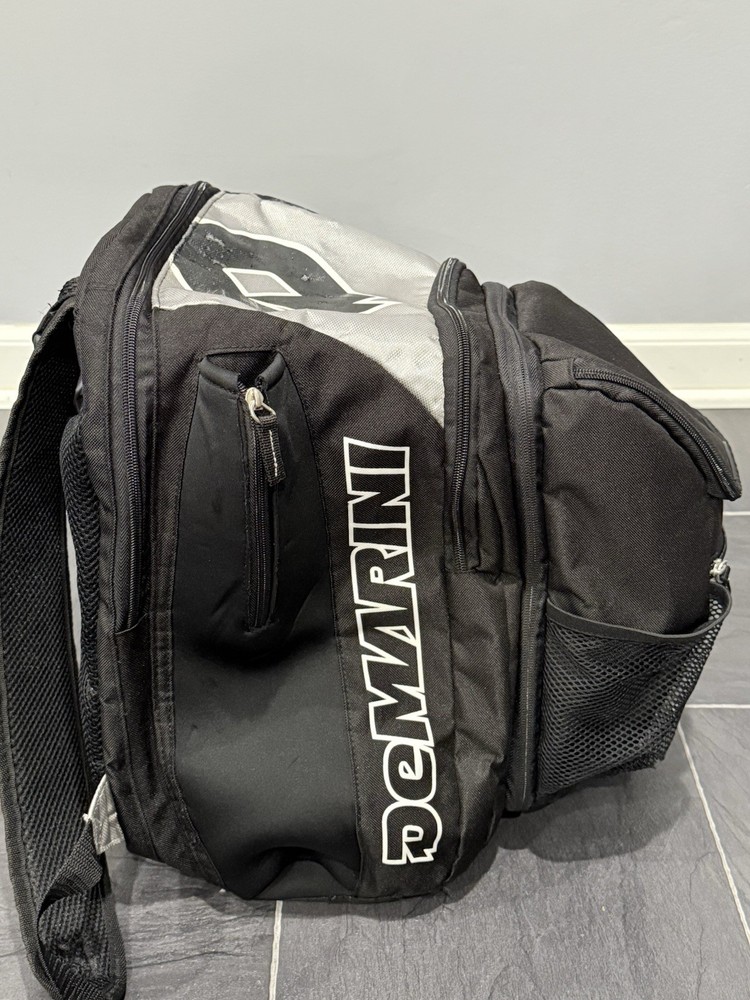 DeMarini Voodoo Baseball Softball Backpack Bag Bat Pack Black/Silver WTA940100