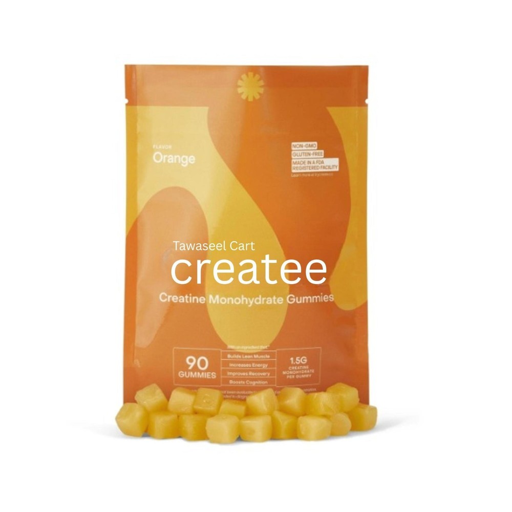 Create Creatine Monohydrate Gummies for Men & Women: Strength, Orange 90ct